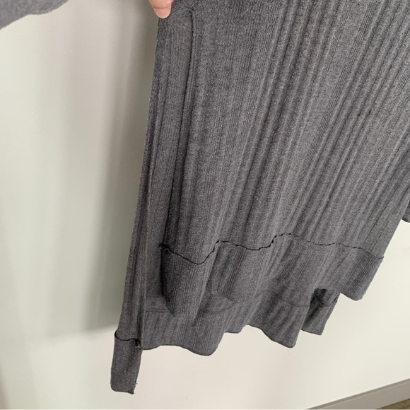 We the Free Gray Ribbed Turtleneck Long Sleeve Dress Size M - Picture 2 of 11